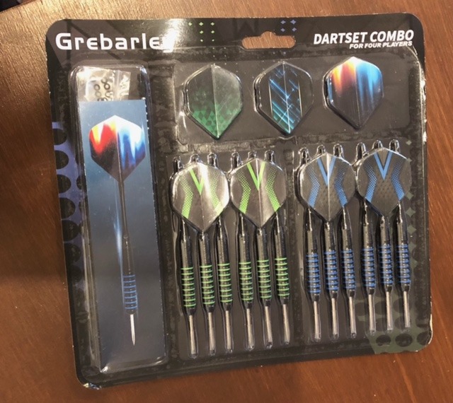 Grebarley Dartpfeile mit Metallspitze - Verpackung - Steeldarts Set